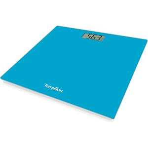 TERRAILLON - Bilancia pesapersone elettronica - Ultrapiatta, accensione/spegnimento automatico, ampio schermo LCD, 150 kg - TX1500, blu