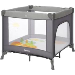 Giordani Safe&Play Box Bambini Pieghevole 0-4 Anni, Centro Attività con Tappeto Gioco Removibile, 4 Maniglie di Sostegno, Rete Traspirante, Borsa Trasporto e Apertura a Zip, Multicolore