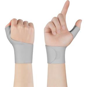 Beugo Tutore Pollice regolabile, 2Pcs Tutore Dito A Scatto Pollice, Tutore Pollice Elastico, Tutore Polso-Pollice per Lavoro quotidiano, fitness, esercizio, Arancione grigio
