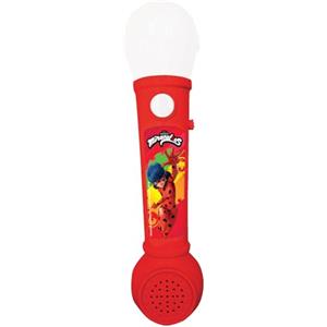 Lexibook, Miraculous Ladybug Chat Noir, Microfono Luminoso per Bambini, Gioco Musicale, Altoparlante Integrato, Effetti Luminosi, Melodie dimostrative Incluse, Rosso, MIC80MI