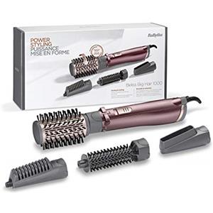 Babyliss As960E Spazzola Rotante Da 1000W Funzione Ionica Anti-Crespo, 4 Accessori Per Asciugare Modellare, 2 Temperature + Tasto Aria Fredda, Bronzo, ‎38 x 15.01 x 15.01 cm 800 grammi