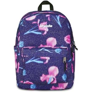 Invicta Zaino Scuola Lab Fantasy Shine, Viola, Doppio Scomparto Con Tasca per PC e Tasca per Borraccia, 27 lt, Scuola Media e Superiore, Zaino Ragazza