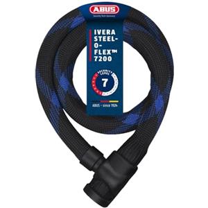 ABUS Serratura a Cavo corazzato Ivera Steel-O-Flex 7200 - Serratura a Cavo in Acciaio con Armatura in Manicotti d'Acciaio - Livello di Sicurezza 7