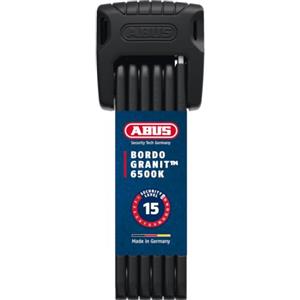 ABUS Faltschloss Bordo Granit 6500K con supporto SH, 90 cm | Lucchetto bici, livello sicurezza 15, cilindro XPlus, Link-Protection-Shield, acciaio temprato, SH