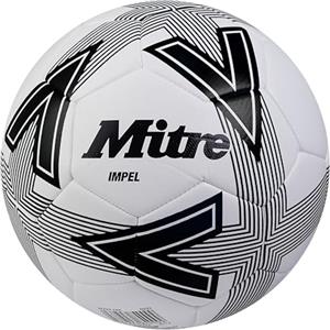Mitre Impel L30P Football, Highly Durable, Shape Retention, White/Black, 5