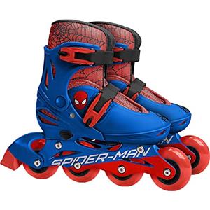 STAMP - pattini in linea a 4 ruote - misura regolabile 30-33 - SPIDERMAN