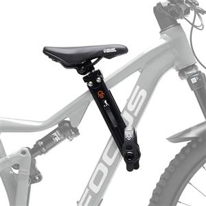 SHOTGUN Kids Ride Shotgun - Seggiolino anteriore per bicicletta per bambini, facile da installare, realizzato per mountain bike