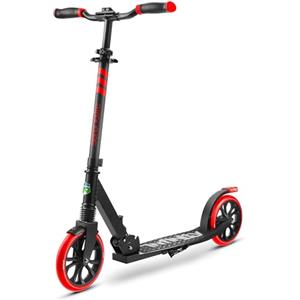SereneLife Monopattino, Monopattino Bambini da 8 Anni, 2 Ruote con Manubrio Regolabile, Adulti e Adolescenti, Antiscivolo, Monopattino Pieghevole, Monopattino a Spinta e Portatile con Tracolla