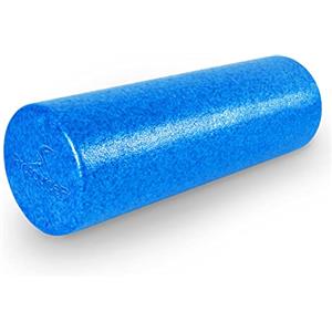 ProsourceFit High Density Foam Rollers 18 - inches long, Firm Full Body Athletic Massager for Back Stretching, Yoga, Pilates, Post Workout Trigger Point Release, Blue