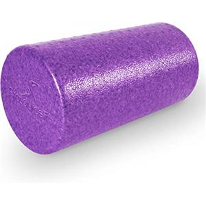 ProsourceFit High Density Foam Rollers 12 - inches long, Firm Full Body Athletic Massager for Back Stretching, Yoga, Pilates, Post Workout Trigger Point Release, Purple