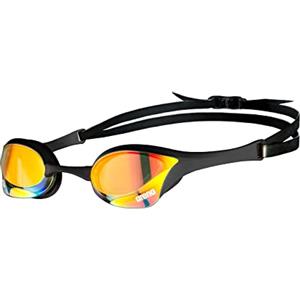 ARENA Cobra Ultra Swipe Mirror Occhialini Nuoto da Gara Unisex Adulto, Occhialini Piscina con Lenti a Specchio Curve, Anti-Appannamento, Protezione UV, 5 Ponti Nasali Intercambiabili