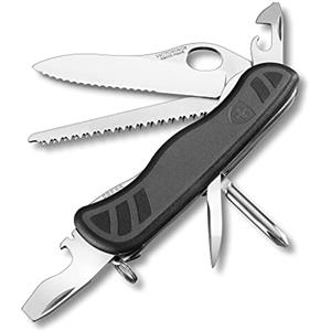 Victorinox, Trailmaster Grip, Coltello Svizzero, Originale, Multiuso, Campeggio, 10 Funzioni, Lama, grande with wavy edge, Cacciavite 3 mm, Bloccabile, Lama a una mano