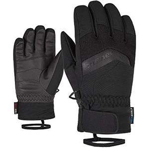 Ziener LABINO AS(R) - Guanti da Sci per Ragazzo/Sport Invernali, Impermeabili, Traspiranti, Nero, 3