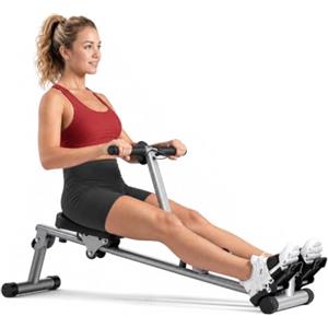 Sunny Health & Fitness Vogatore Idraulico Compatto, 12 Resistenze