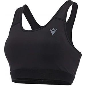 Macron Run Kona Sca Beatrix Crop Bra Black Wmn Reggiseno Sportivo Donna
