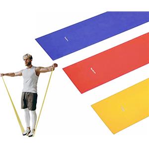 G5 HT SPORT Bande Elastiche Fitness Elastici con 3 Livelli di Resistenza Da 1.5 o 2 MT Professionali Esercizi Pilates Yoga Allenamento di Forza, Fisioterapia e Riabilitazione Ideali per Uomini e Donne (1.5 mt)