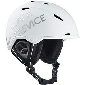 BLACK CREVICE Casco da sci Vail I Casco da sci antiurto dal design sportivo in diversi colori I Casco da sci Uomo & Donna I Casco da snowboard I Casco da sci (M, opaco bianco/argento)