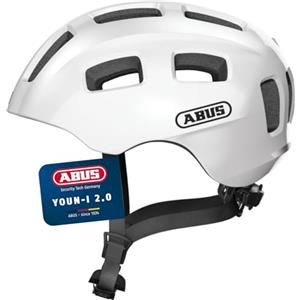 ABUS Youn-I 2.0 Casco per Ragazzi - Casco da Bicicletta con Luce per Bambini, Adolescenti e Giovani Adulti - per Ragazze e Ragazzi