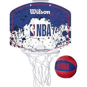 Wilson Minicanestro da Basket NBA TEAM MINI HOOP, Plastica, Rosso/Bianco/Blu (NBA)