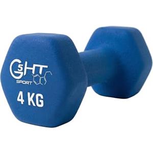 G5 HT SPORT Manubri O Manubrio in Neoprene da Palestra E Home Gym Antiscivolo da 0.5 a 6 kg Coppia O Singolo (1 x 4 kg)