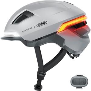 ABUS Casco da bicicletta ABUS HYP-E - Casco con luce anteriore, luce posteriore e luce lampeggiante - adatto anche per l'uso su e-bike