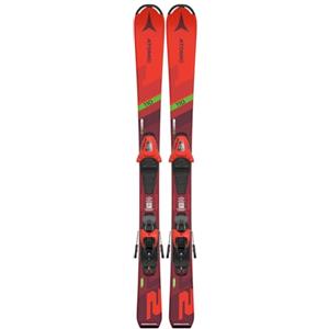 ATOMIC PM REDSTER J2 100 - Sci per bambini in rosso - Sci per bambini 5-8 anni - Sci per bambini in taglia 100 cm - Sci per bambini con legame con preselezione - Sci rossi con attacco C 5 GW