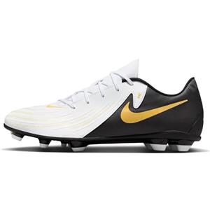 Nike FD6723-100 Phantom GX II Academy FG/MG Uomo, White/Black-Mtlc Gold Coin EU 44