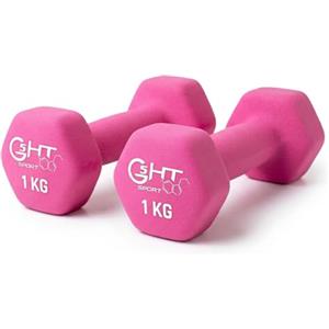 G5 HT SPORT Manubri O Manubrio in Neoprene da Palestra E Home Gym Antiscivolo da 0.5 a 6 kg Coppia O Singolo (2 x 1 kg)