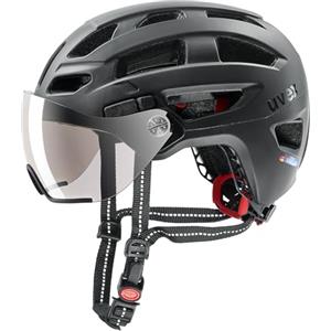 uvex Finale Visor Casco de Bicicleta, Adultos Unisex, Black Matt, 52-57 cm