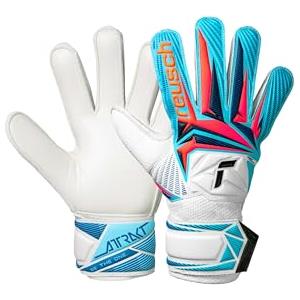 Reusch Guanti da portiere per bambini | presa salda e vestibilità stabile | Per l'allenamento e la partita, per erba sintetica, naturale e campi in superficie dura, Taglie 4-8, Attrakt Solid Junior