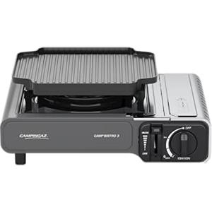Campingaz Camp Bistro 3 Fornelli Piastra Combo | Fornello da campeggio a 1 bruciatore | 2200 Watt | Cucina da esterno compatta e portatile | Include custodia per un facile trasporto | Nero