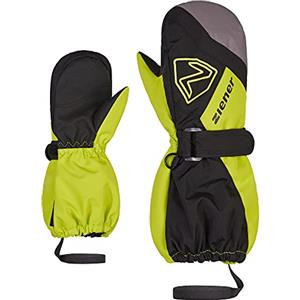 Ziener Laurus Mitten, Muffole da Sci/Invernale, Impermeabile, con Risvolto Lungo, Riflettente Unisex Bambini