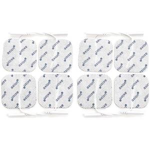 axion - 8 elettrodi pads 50x50mm autoadesivi e resistenti compatibili con dispositivi CEFAR COMPEX elettrostimolatore TENS EMS