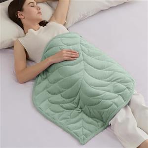 Sivio Piccola Coperta Ponderata 2.3 kg 58x74 cm, Velluto Cristallo di Lusso, Relax per Divano/Ufficio, Lavabile | Verde Chiaro