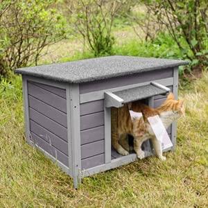 X-ZONE PET Cuccia per cani e gatti per esterni e interni, con tetto impermeabile, adatta anche per altri piccoli animali