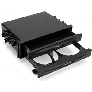 Zohisin Box Portatile Per Autoradio 2 In Portacups E Organizzatore Universale 1DIN In ABS A Due Strati Per Piccoli Oggetti Auto