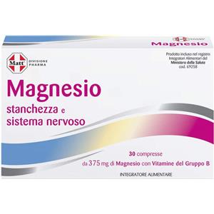 Matt Pharma - Magnesio Stanchezza e Sistema Nervoso, 30 Compresse