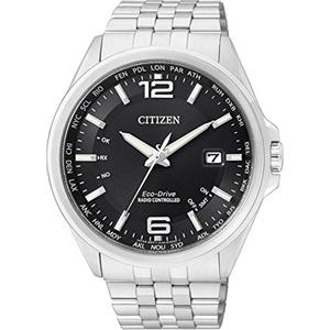 Citizen Mens Analogue Eco-Drive Watch with Stainless Steel Band