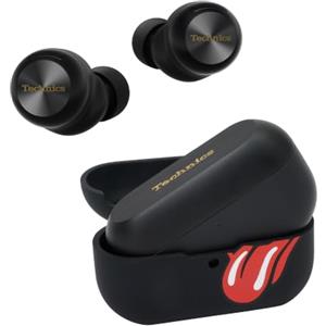Technics EAH-AZ100E1K Rolling Stones Limited Edition Auricolari True Wireless con Driver a Fluido Magnetico, Cancellazione del Rumore Adattiva, Voice Focus AI, Nero e Custodia Protettiva