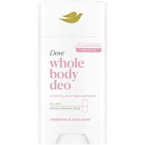 Dove Deodorante Dove Stick Whole Body Deo 75ml, Deodorante per Tutto il Corpo, Profumo di Lamponi e Rosa, Protezione dagli Odori fino a 24 ore, Dermatologicamente Testato, Ginecologicamente Testato