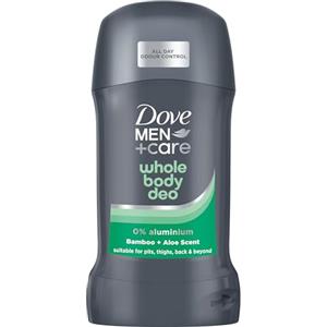 Dove Men + Care Dove Men+Care Whole Body Deo Deodorante Stick Uomo per Tutto il Corpo Bamboo + Aloe 50 ml, Deodorante Corpo Multi-Zona con 0% Sali di Alluminio, Protezione Anti-Odore 48 Ore