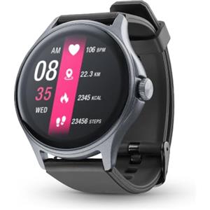 cellularline - ION PRO ROUND - Smartwatch Bluetooth® con app - Display 1.38" - Risposta alle Chiamate - Waterproof e Dustproof - Monitoraggio Attività Fisica - Funziona con App ION - Nero
