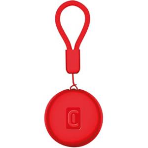 Cellularline localizzatore di oggetti Tracy Tag Dual compatibile con le app Apple Dov'è e Google Find Hub per iOS e Android con batteria CR2032 e certificazione IP67, rosso