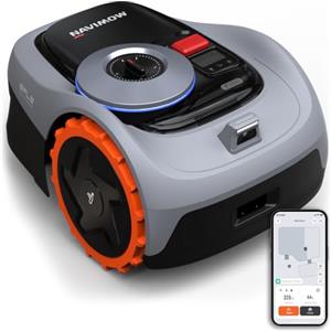 NAVIMOW Segway Navimow i105E Robot Tagliaerba Senza Filo Perimetrale, RTK+Vision con Pianificazione Percorso, Auto-Mappatura, Evita Ostacoli Automaticamente, Silenzioso Robot Rasaerba da Giardino, Max. 600 m²