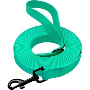 FORBELL Guinzaglio impermeabile da traino per cani, 3 m/5 m/10 m/15 m, resistente agli strappi, guinzaglio per cani, guinzaglio da allenamento con moschettone robusto per cani di taglia grande a piccola