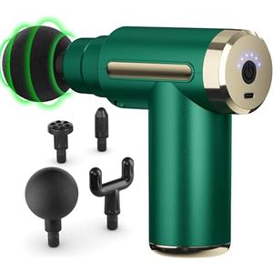 cotsoco Pistola massaggiante per alleviare il dolore, con 4 testine massaggianti e 6 velocità, mini massaggiatore elettrico portatile per qualsiasi sollievo dal dolore, ottimo regalo per papà e mamma