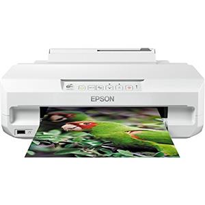 Epson Expression Photo XP-55 Stampante Fotografica A4, Doppio Vassoio Carta, Wi-Fi, AirPrint, PictBridge, Stampa da Mobile Smartphone iPhone o Tablet, Fronte/Retro, Stampa su CD/DVD - Bianca