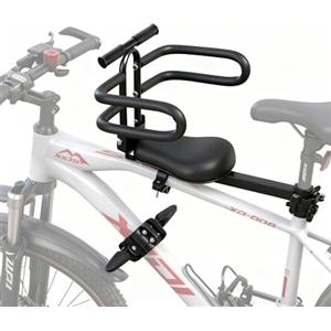 auvstar Seggiolino Anteriore per Bicicletta per Bambini,Seggiolino per Bici da Mountain Bike,Pieghevole E A Sgancio Rapido per Bambini da 1 A 6 Anni,Adatto per Mountain City Bike
