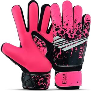 EFAH SPORTS Guanti Portiere Calcio Bambini e Bambine con Protezione Palmo