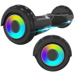 ELEKGO Hoverboard 6,5 pollici con altoparlante Bluetooth Scooter autobilanciato, motore colorato, luci a LED per bambini